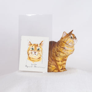 Ryoji Bannai - #9 Orange tabby sitting cat
