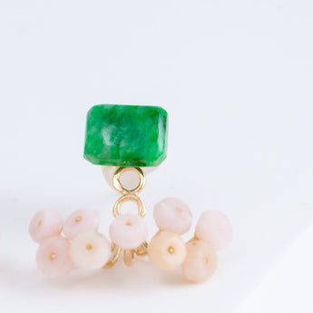 Fairy maw sit sit and pink opal earrings [Limited Edition]