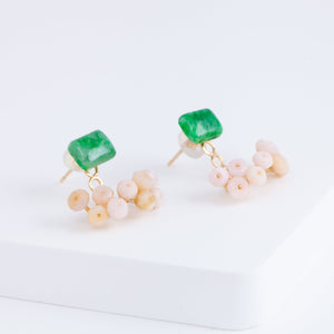Fairy maw sit sit and pink opal earrings [Limited Edition]