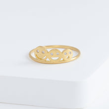 Load image into Gallery viewer, Diamond three smile ring
