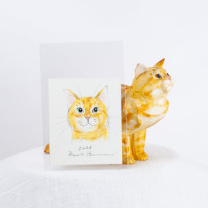 Ryoji Bannai - #2517 Orange American Shorthair sitting cat
