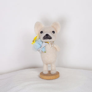 Fluffy - small French bull dogs doll
