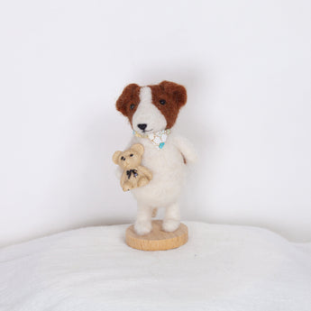 Fluffy - small Jack Russell Terrier doll