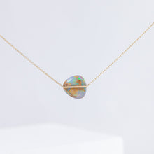 Load image into Gallery viewer, Band one-of-a-kind opalized wood necklace
