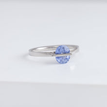 Load image into Gallery viewer, Band one-of-a-kind platinum icy sapphire ring
