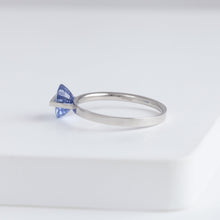 Load image into Gallery viewer, Band one-of-a-kind platinum icy sapphire ring

