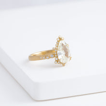 Load image into Gallery viewer, [Bespoke] Spread OOAK antique pear diamond ring
