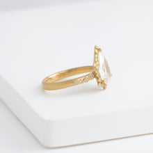 Load image into Gallery viewer, [Bespoke] Spread OOAK antique pear diamond ring
