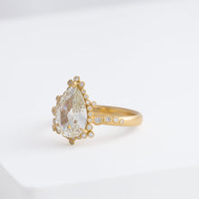 Load image into Gallery viewer, [Bespoke] Spread OOAK antique pear diamond ring
