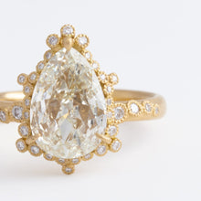 Load image into Gallery viewer, [Bespoke] Spread OOAK antique pear diamond ring
