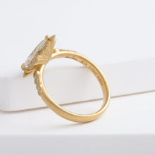 Load image into Gallery viewer, [Bespoke] Spread OOAK antique pear diamond ring
