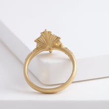 Load image into Gallery viewer, [Bespoke] Spread OOAK antique pear diamond ring
