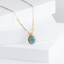 Load image into Gallery viewer, One-of-a-kind angry cat opal pendant
