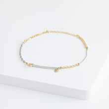 Load image into Gallery viewer, Zero mixed metal chain bracelet
