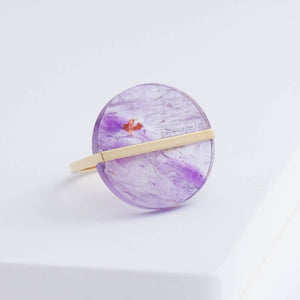 Slice amethyst ring