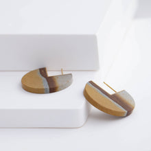 Load image into Gallery viewer, Slice sandstone earrings - small
