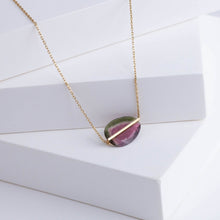 Load image into Gallery viewer, Band one-of-a-kind watermelon tourmaline necklace
