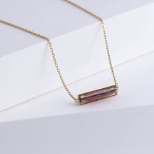 Load image into Gallery viewer, Band one-of-a-kind watermelon tourmaline necklace
