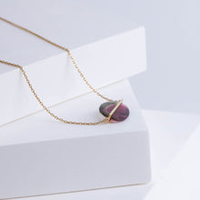 Load image into Gallery viewer, Band one-of-a-kind watermelon tourmaline necklace
