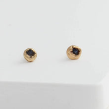 Load image into Gallery viewer, One-of-a-kind sapphire nugget studs
