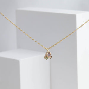One-of-a-kind sapphire nugget necklace