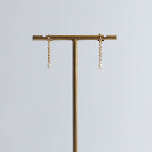 Load image into Gallery viewer, 14K Cleo chain earrings

