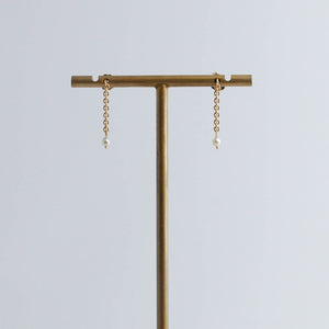14K Cleo chain earrings