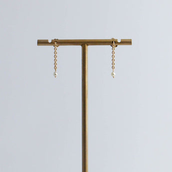 14K Cleo chain earrings