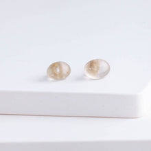 Load image into Gallery viewer, Rough stone topaz pebble stud
