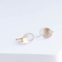 Load image into Gallery viewer, Rough stone topaz pebble stud
