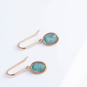 Grandidierite hook earrings