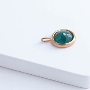 Grandidierite bezel pendant