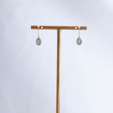 Load image into Gallery viewer, Grandidierite hook earrings
