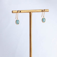 Load image into Gallery viewer, Grandidierite hook earrings
