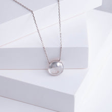 Load image into Gallery viewer, Rock Himalayan quartz necklace (small round)
