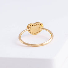 Load image into Gallery viewer, One-of-a-kind pebble brown diamond slice ring
