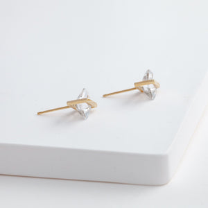 Band quartz studs