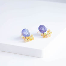 Load image into Gallery viewer, Fairy tanzanite and opal earrings
