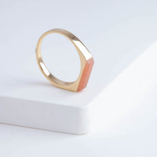 Load image into Gallery viewer, Rhodochrosite signet ring
