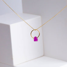 Load image into Gallery viewer, Rough stone ruby pendant
