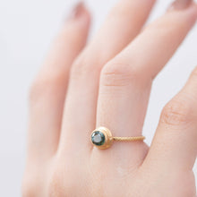Load image into Gallery viewer, One of a kind teal sapphire ring
