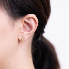 Load image into Gallery viewer, Puff small gradation diamond climber earring
