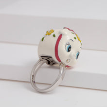 Load image into Gallery viewer, White piggy bank ring
