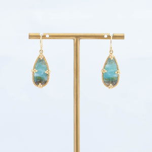 One-of-a-kind Peruvian opal earrings