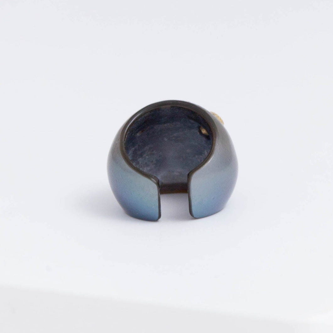 South sea black pearl ear cuff