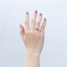 Load image into Gallery viewer, One of a kind teal sapphire ring

