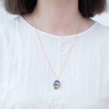 Load image into Gallery viewer, One-of-a-kind landscape agate twist chain necklace
