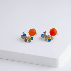 Fairy carnelian and mixed stone earrings