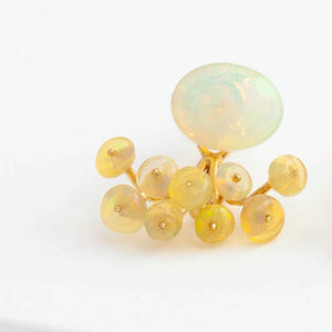 Fairy Ethiopian opal and opal earrings