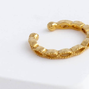 Repeat small oval ear cuff (single)